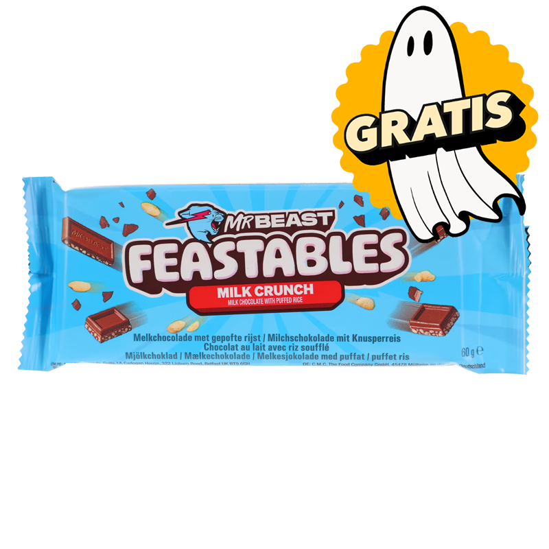 Mr Beast Milchschokolade mit Knusperreis